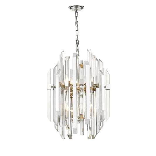 Z-Lite Bova 9-Light Pendant Light In Polished Nickel