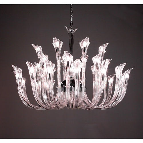 Inspiration Chrome Thirty Two-Light Chandelier