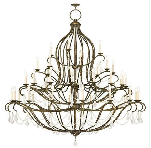 Bronze 79.5-Inch 44-Light Grand Foyer Chandelier