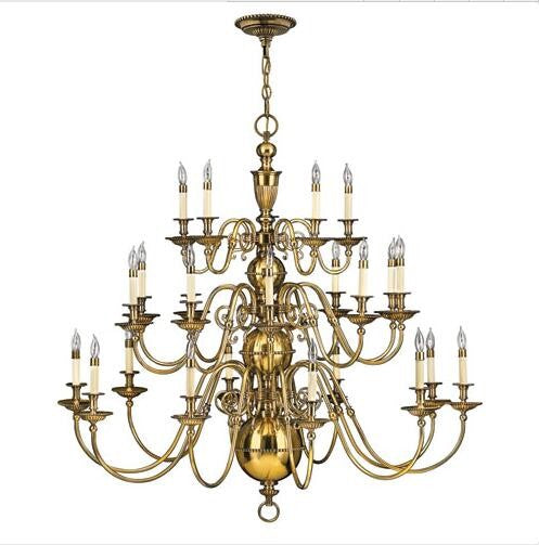 Brass Twenty-Five Light Chandelier