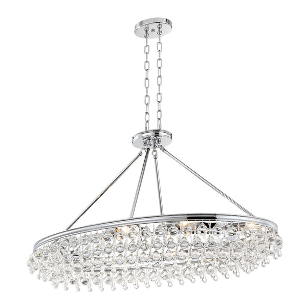 Group Calypso Polished Chrome 18-Inch Eight-Light Pendant