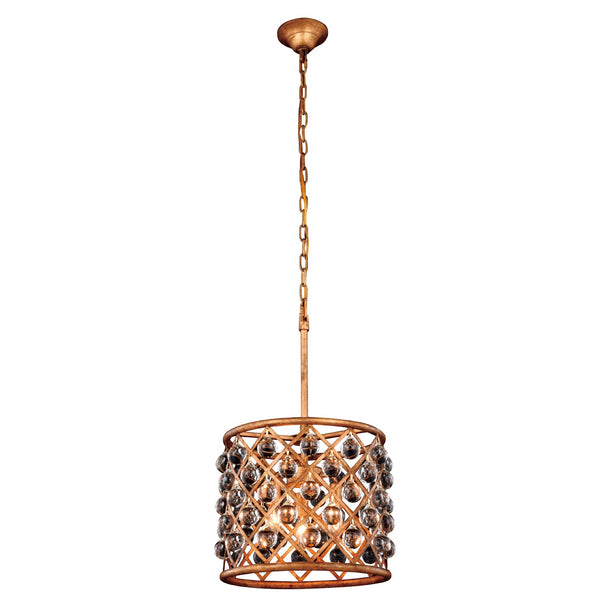 Madison Golden Iron 14-Inch Three-Light Pendant