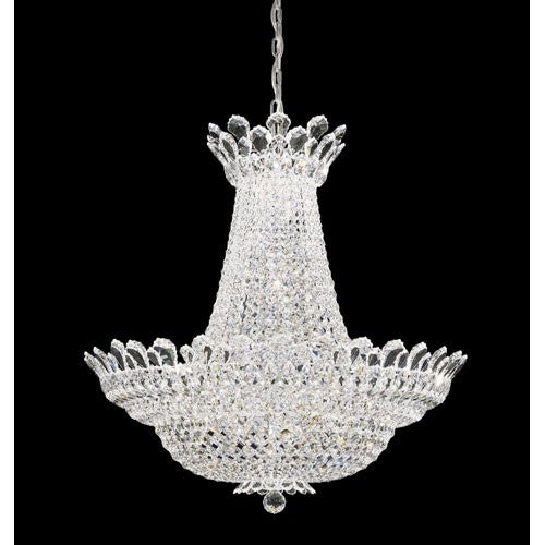 Silver 53-Light Crystal Swarovski Elements Pendant, 33W x 35H x 33D