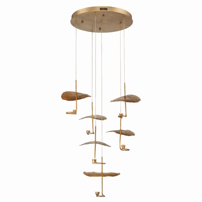 Lagatto 6-Light LED Chandelier in Bronze