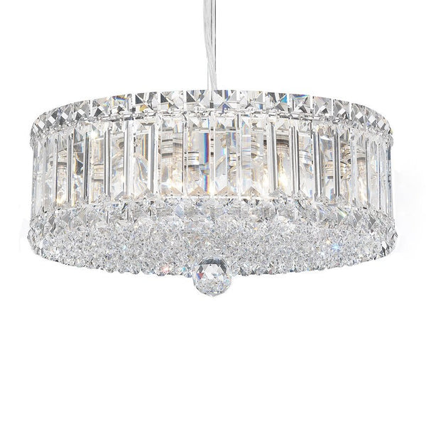 Contemporary Crystal Chandelier in polished chrome finish