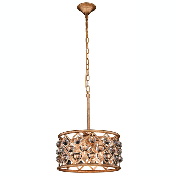 Madison Golden Iron 16-Inch Four-Light Pendant