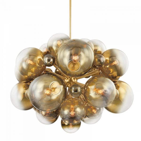 Chandelier, 25-Light, Brass, 53.50"Dia (427-54-VPB 94EM)