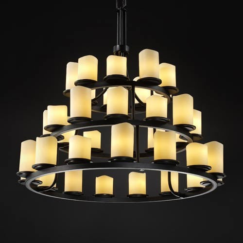 Dakota Thirty-Six-Light Three-Tier Ring Chandelier