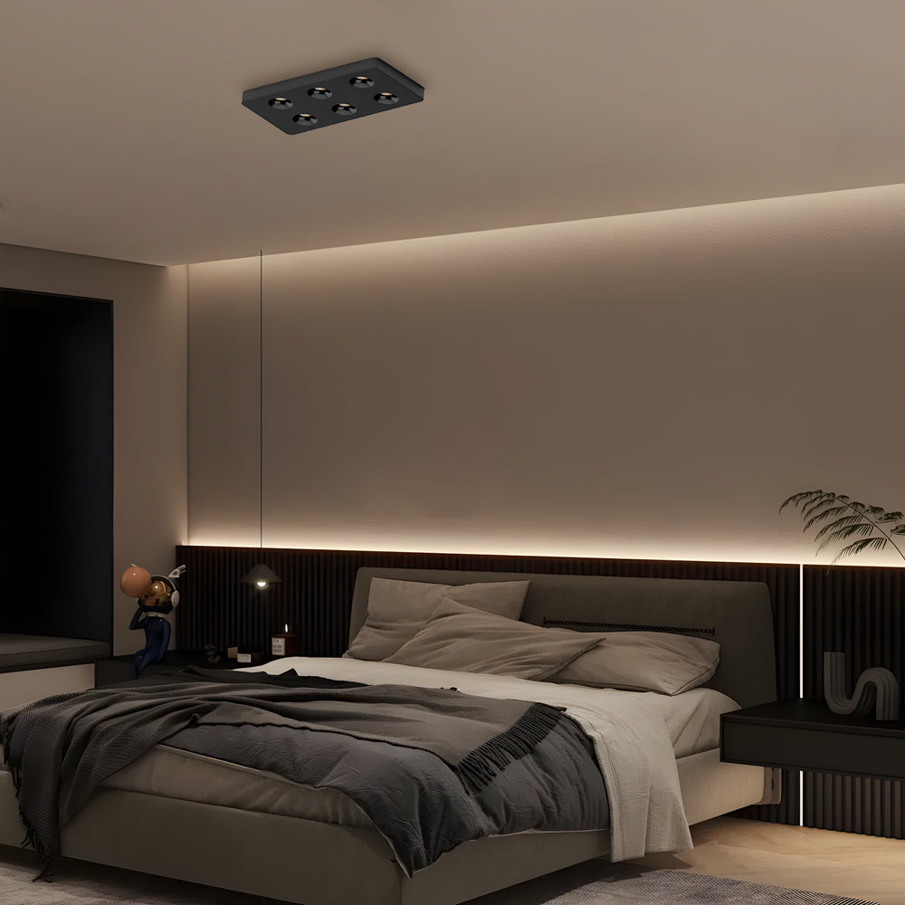 Square LED Anti-Glare Flush Mount Ceiling Light