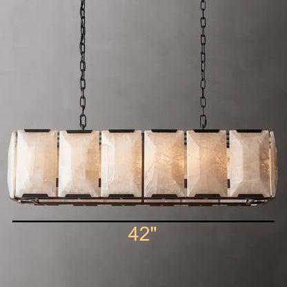 Villano Calcite Rectangular Chandelier