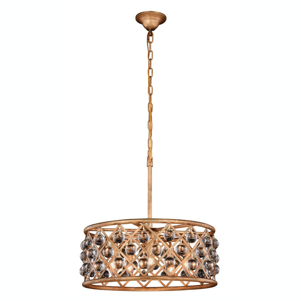 Madison Golden Iron 20-Inch Five-Light Pendant