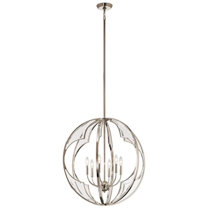 Montavello 6-Light Clear BeveLED Chandelier