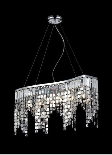 Six-Light Crystal Chandelier