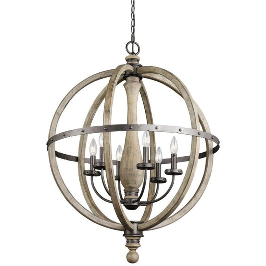 Evan 6-Light Chandelier Tier Large