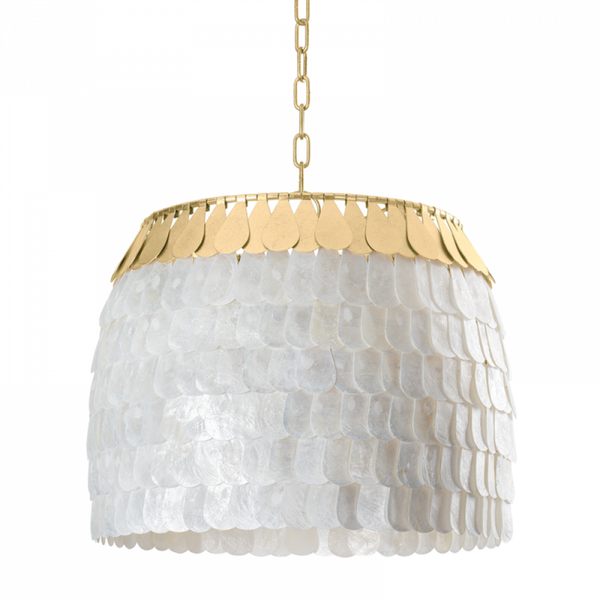 Chandelier, 4-Light, Gold, 21"Dia (434-18-VGL 94F7)