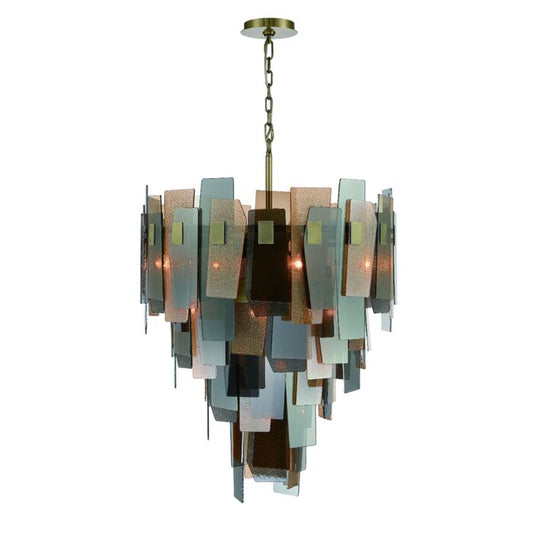 Eurofase Cocolina 19-Light Chandelier in Brass