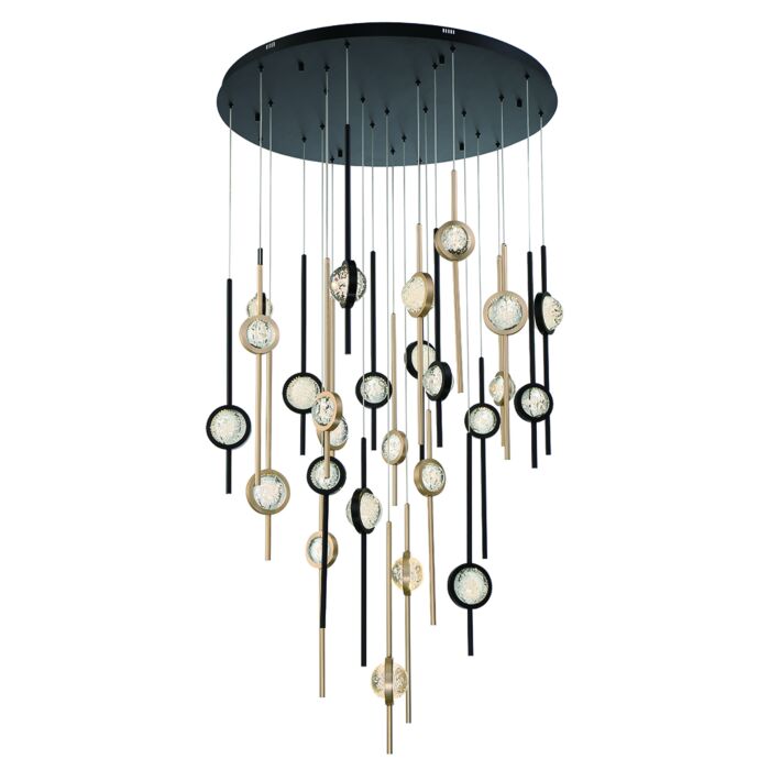 Eurofase Barletta 26-Light Chandelier in Black