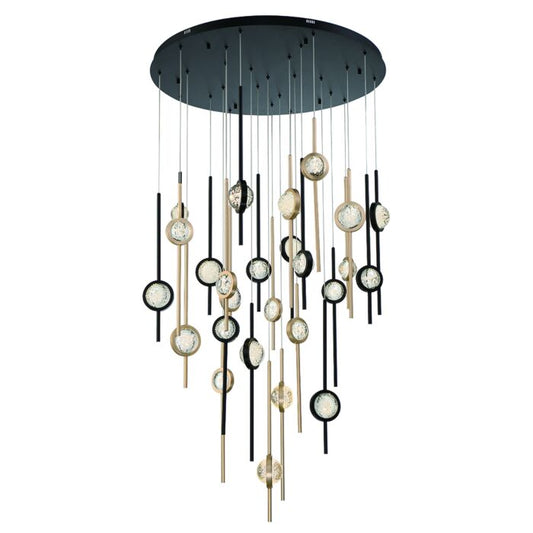 Eurofase Barletta 26-Light Chandelier in Black