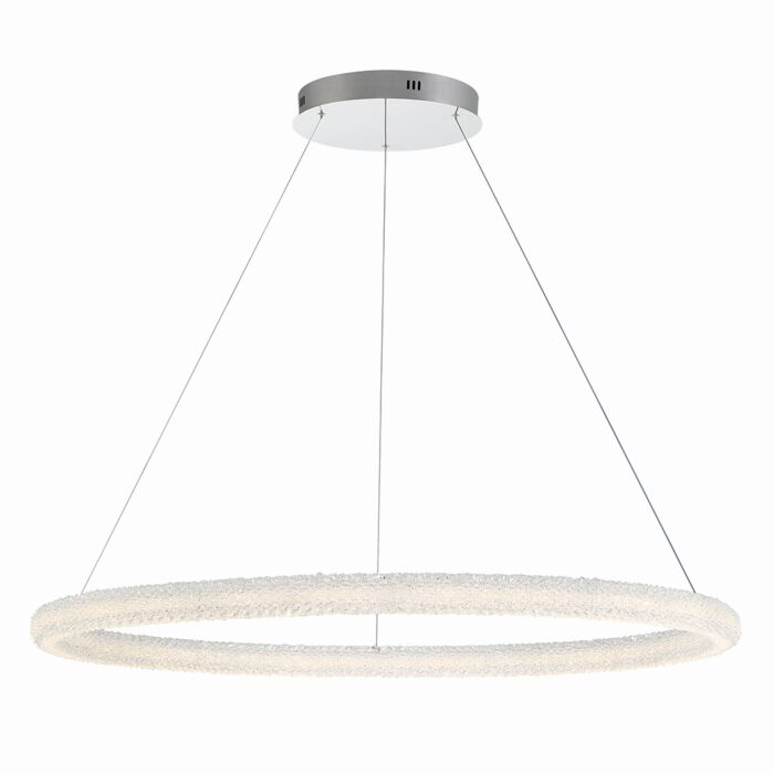 Sassi 1-Light LED Chandelier in Chrome