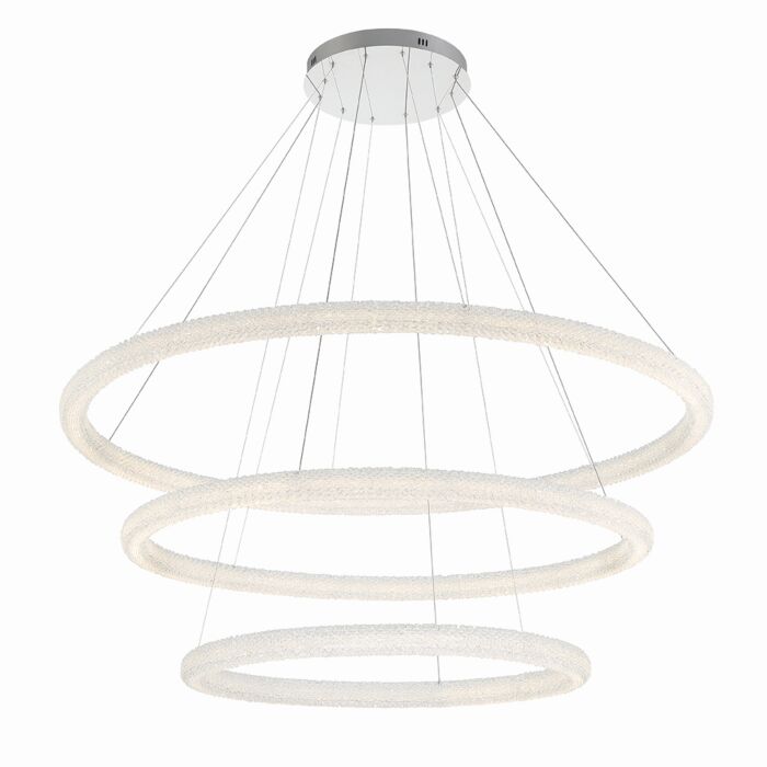 Sassi 1-Light LED Chandelier in Chrome