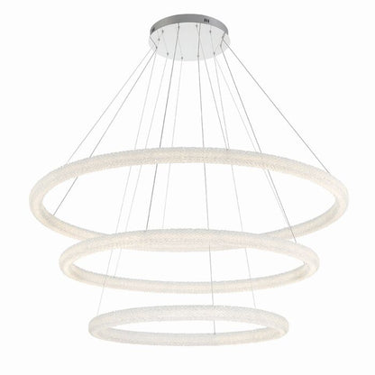 Sassi 1-Light LED Chandelier in Chrome