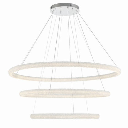 Sassi 1-Light LED Chandelier in Chrome