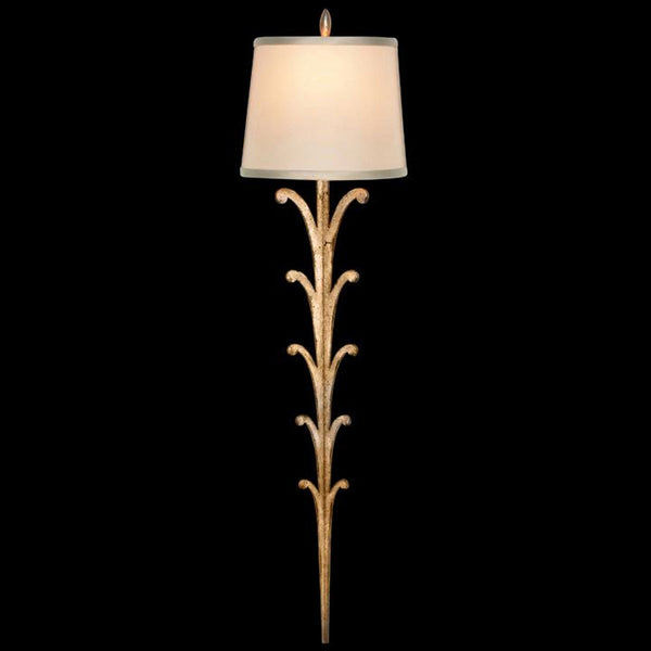 Wall Sconce, 1-Light, Dore Gold, Hand-Tailored Shade, 27"H (439450ST 6ANP)