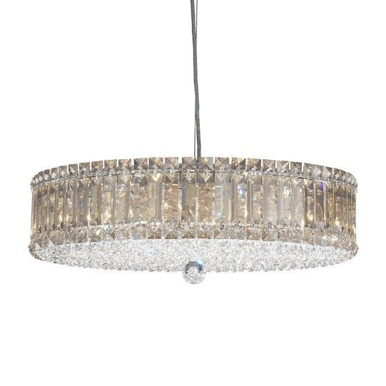 Contemporary Crystal Chandelier in polished chrome finish