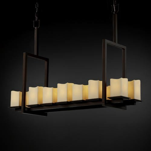 CandleAria Montana Fourteen-Light Short Bridge Chandelier