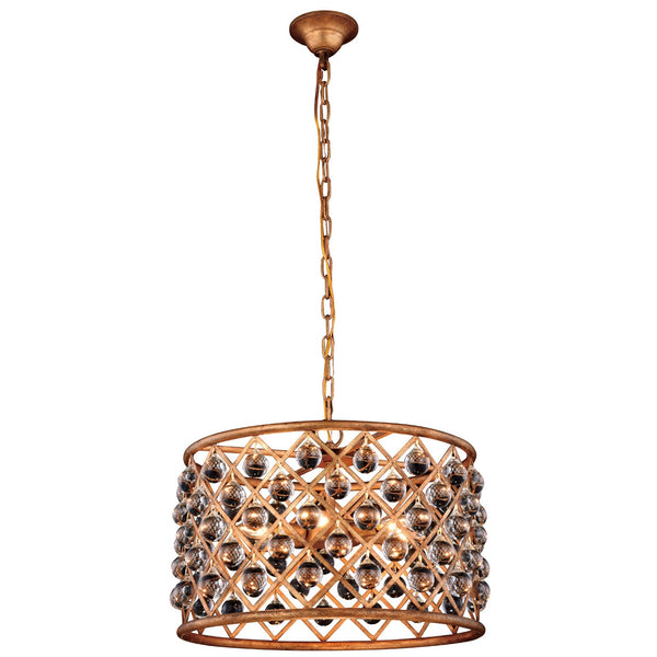 Madison Golden Iron 20-Inch Six-Light Pendant