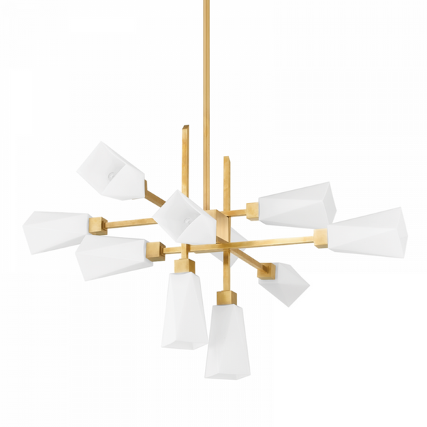 Chandelier, 10-Light, Brass, 45.75"Dia (441-46-VB 94FM)