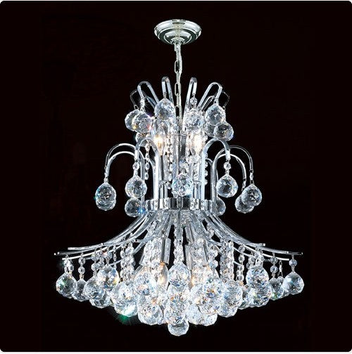 11-Light ChromeFinish with Clear-Crystals Chandelier