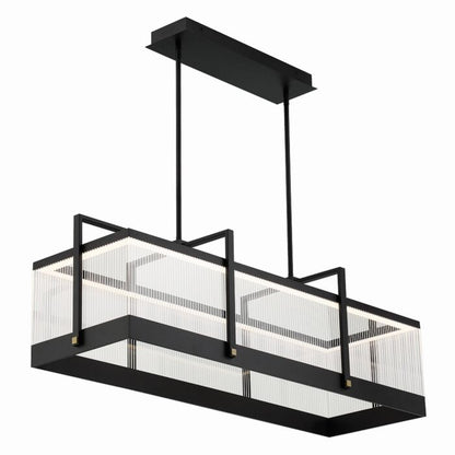 Tye 1-Light LED Chandelier in Black