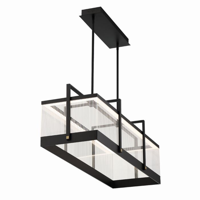 Tye 1-Light LED Chandelier in Black