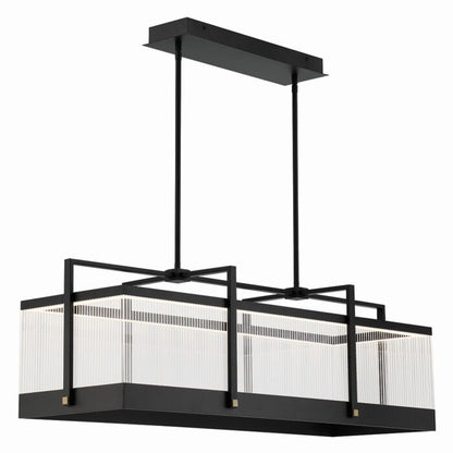 Tye 1-Light LED Chandelier in Black