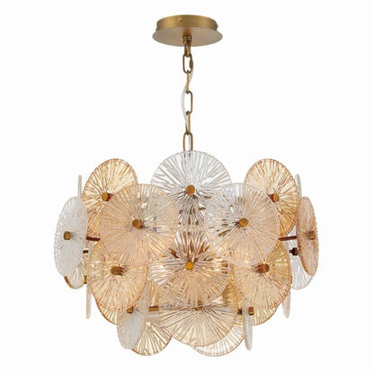 Sue-Anne 6-Light Chandelier in Plated Brass