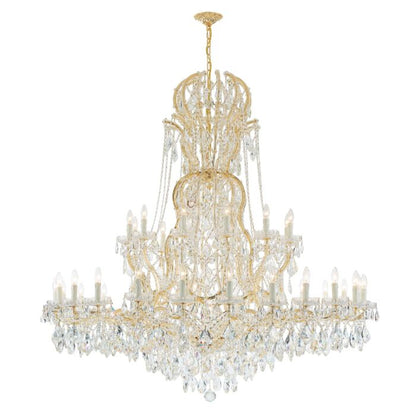 Maria Theresa Chandelier in Gold with Swarovski Strass Crystal Crystals