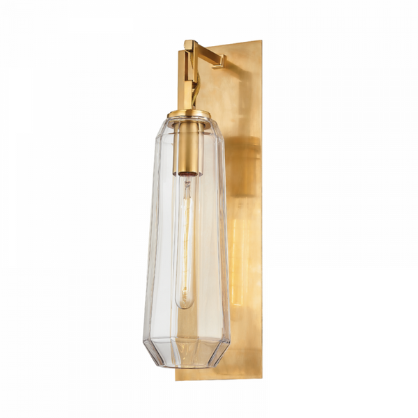 Wall Sconce, 1-Light, Brass, 19.75"H (447-19-VB 94G0)