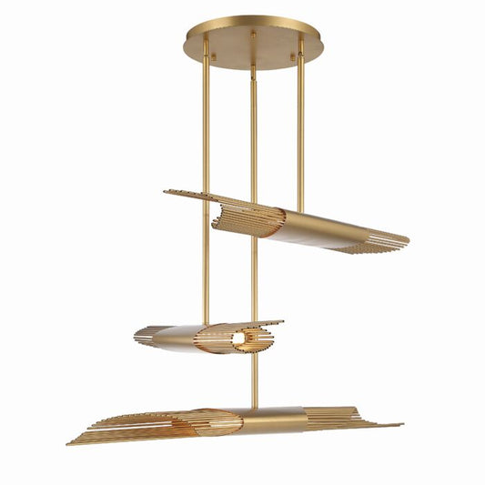 Umura 6-Light LED Chandelier in Gold