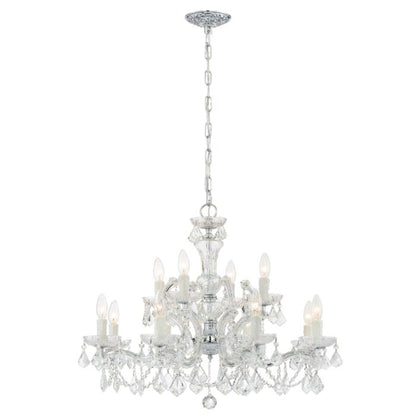 Maria Theresa 12-Light Chandelier in Polished Chrome