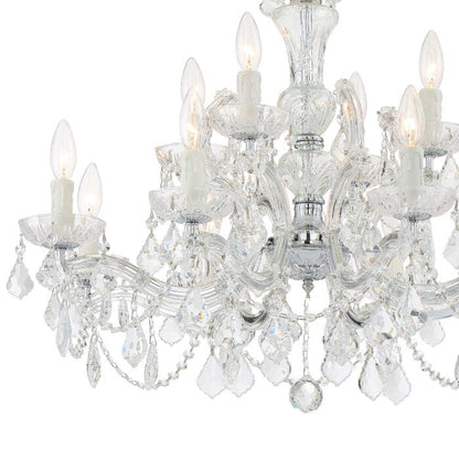 Maria Theresa 12-Light Chandelier in Polished Chrome