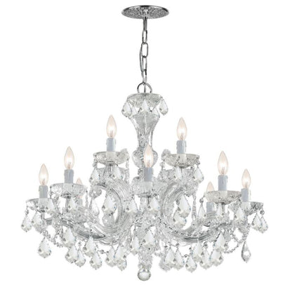 Maria Theresa 12-Light Chandelier in Polished Chrome