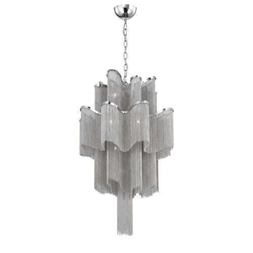 Nickel 12 Light Chandelier