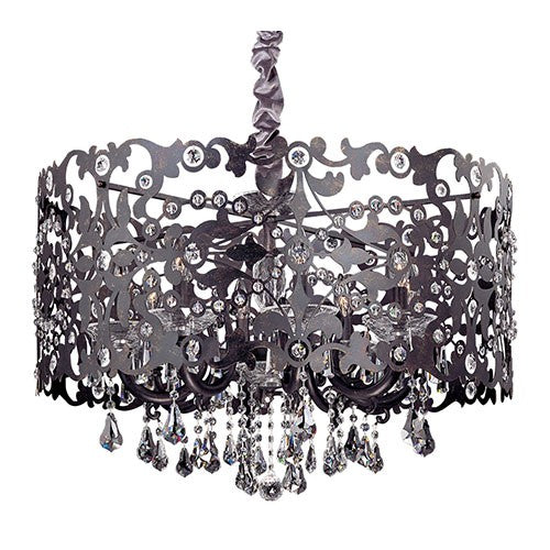 Bizet Sienna Bronze Eight-Light Chandelier with Swarovski Elements Crystal