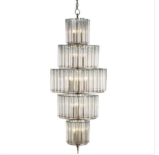 Silver Leaf 18-Light Chandelier