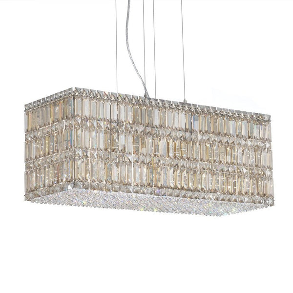 Contemporary Crystal Chandelier in polished chrome finish