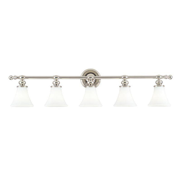 Bath Vanity Light, 5-Light, Nickel, 42.75"W (4505-PN Q9NW)