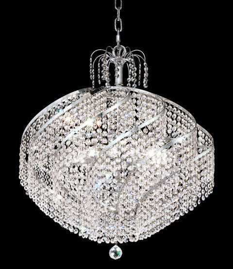 15 Light crystal chandelier in chrome finish