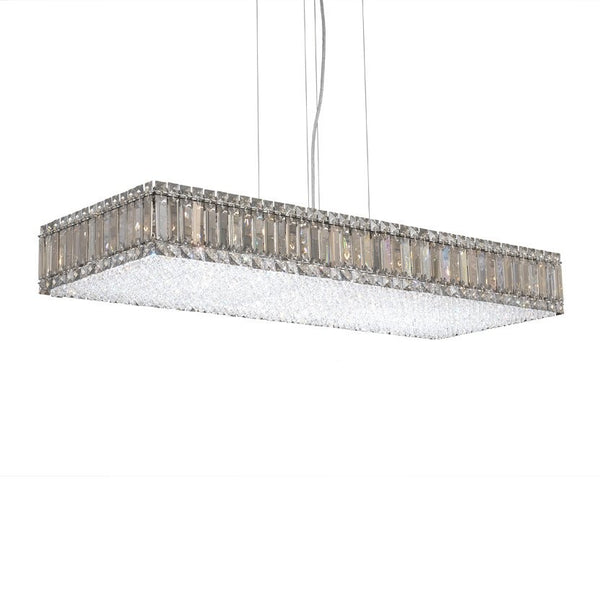 Contemporary Crystal Chandelier in polished chrome finish