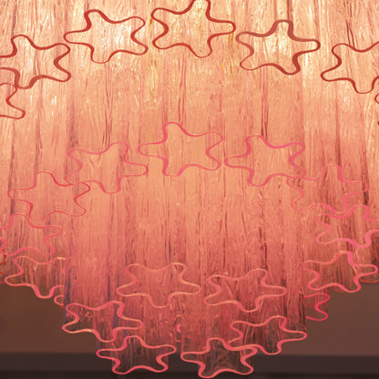 Murano Pink Glass Ceiling-mounted light Ceiling Light